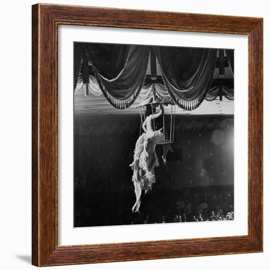 Night Club Dancer Performing a Bird Cage Scene-Yale Joel-Framed Photographic Print