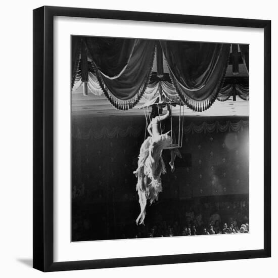 Night Club Dancer Performing a Bird Cage Scene-Yale Joel-Framed Photographic Print