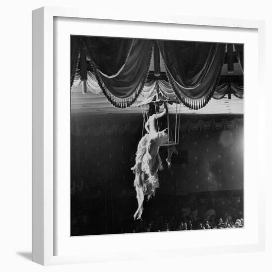 Night Club Dancer Performing a Bird Cage Scene-Yale Joel-Framed Photographic Print