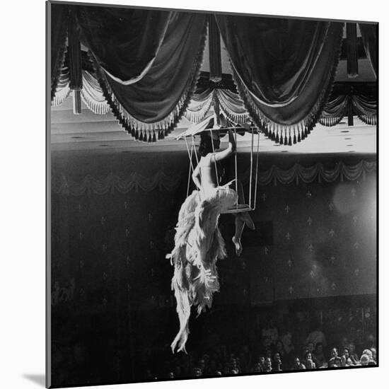 Night Club Dancer Performing a Bird Cage Scene-Yale Joel-Mounted Photographic Print