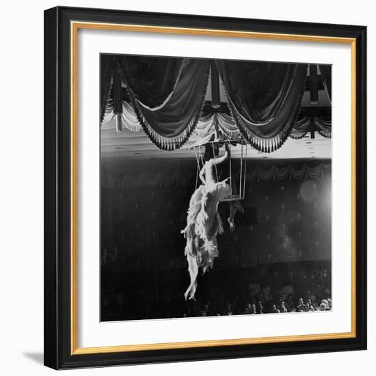 Night Club Dancer Performing a Bird Cage Scene-Yale Joel-Framed Photographic Print