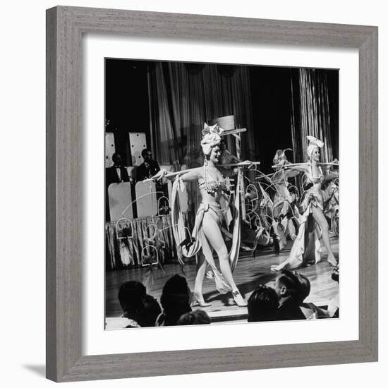 Night Club Dancers Performing a Scene on Stage-Yale Joel-Framed Photographic Print