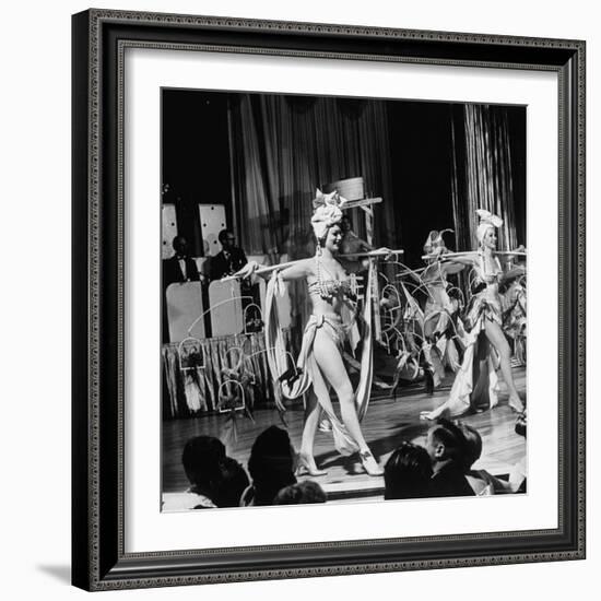 Night Club Dancers Performing a Scene on Stage-Yale Joel-Framed Photographic Print