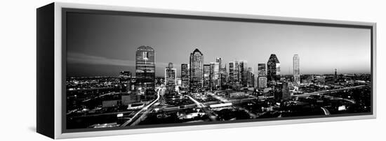 Night, Dallas, Texas, USA-null-Framed Premier Image Canvas