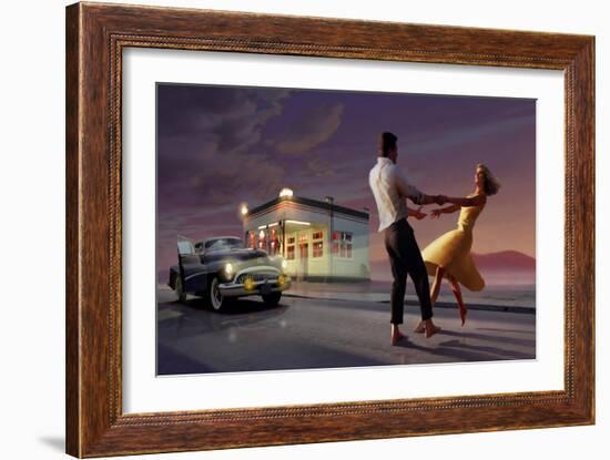 Night Dance-null-Framed Art Print