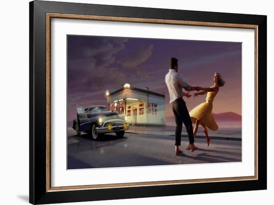 Night Dance-null-Framed Art Print