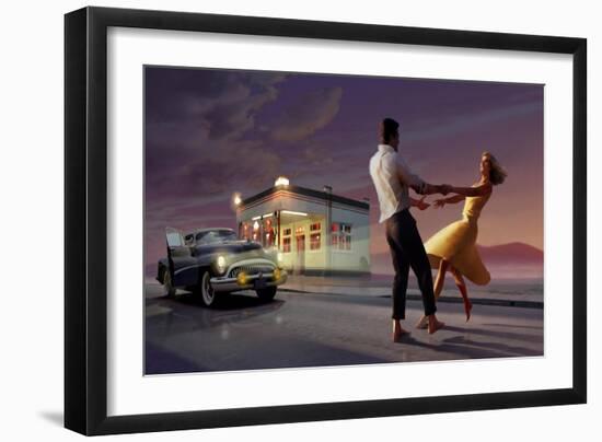 Night Dance-null-Framed Art Print