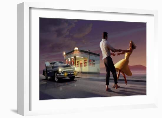 Night Dance-null-Framed Art Print