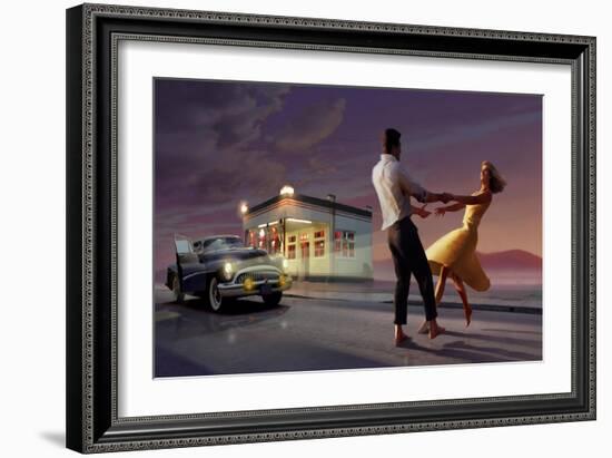 Night Dance-null-Framed Art Print