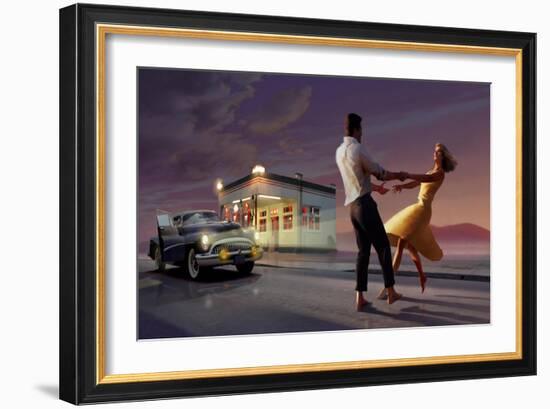 Night Dance-null-Framed Art Print