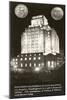 Night, Edison Building, Los Angeles, California-null-Mounted Art Print