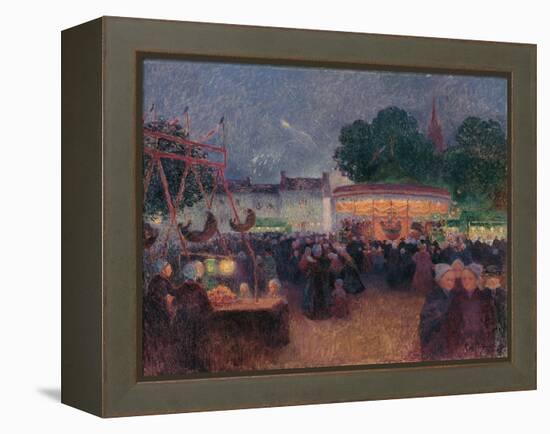 Night Fair at Saint-Pol-De-Léon, Ca 1896-Ferdinand Loyen du Puigaudeau-Framed Premier Image Canvas