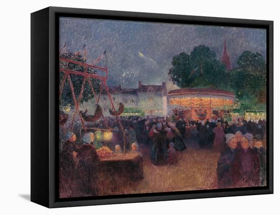 Night Fair at Saint-Pol-De-Léon, Ca 1896-Ferdinand Loyen du Puigaudeau-Framed Premier Image Canvas