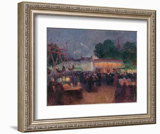 Night Fair at Saint-Pol-De-Léon-Ferdinand Loyen du Puigaudeau-Framed Giclee Print