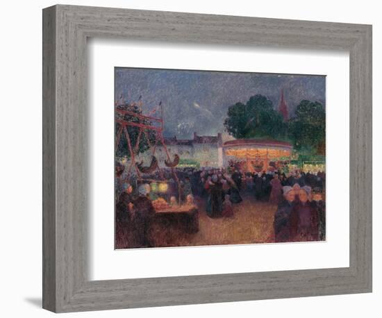 Night Fair at Saint-Pol-De-Léon-Ferdinand Loyen du Puigaudeau-Framed Giclee Print