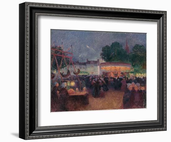 Night Fair at Saint-Pol-De-Léon-Ferdinand Loyen du Puigaudeau-Framed Giclee Print