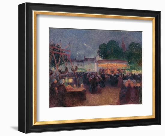 Night Fair at Saint-Pol-De-Léon-Ferdinand Loyen du Puigaudeau-Framed Giclee Print