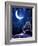 Night Fairy-Tale. Bright Moon and Tree-frenta-Framed Photographic Print