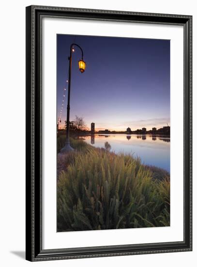 Night Falls at Lake Merritt, Oakland-Vincent James-Framed Photographic Print