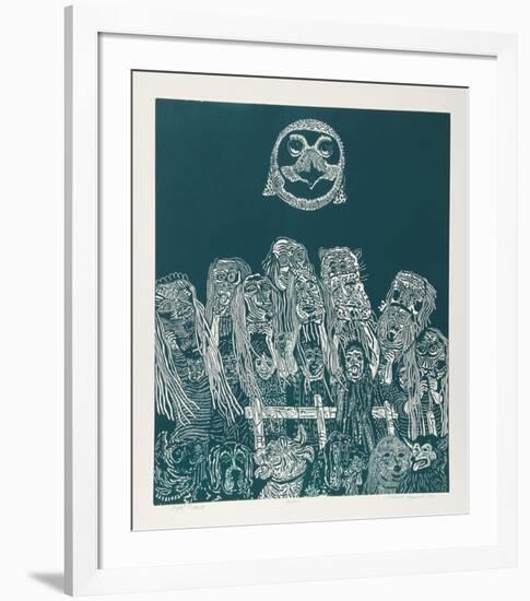 Night Festival (Green)-Manuel Izqueirdo-Framed Collectable Print