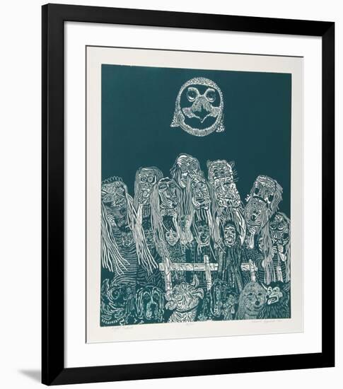 Night Festival (Green)-Manuel Izqueirdo-Framed Collectable Print