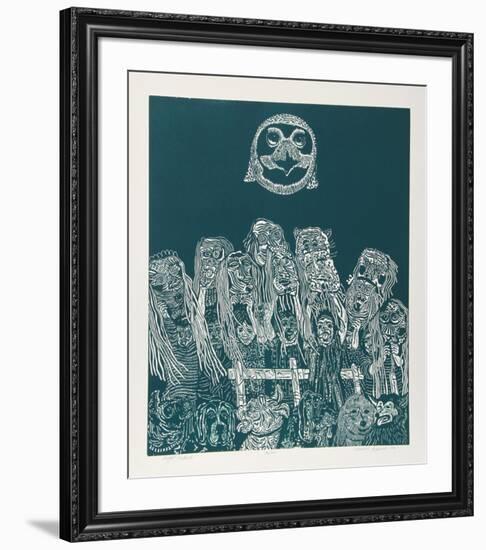 Night Festival (Green)-Manuel Izqueirdo-Framed Collectable Print