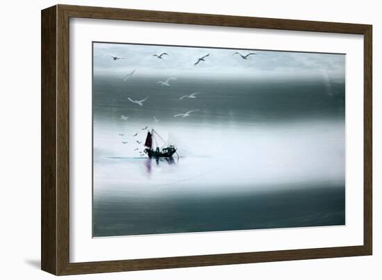 Night Fishing-Paul Powis-Framed Giclee Print