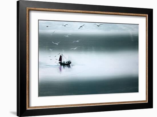 Night Fishing-Paul Powis-Framed Giclee Print