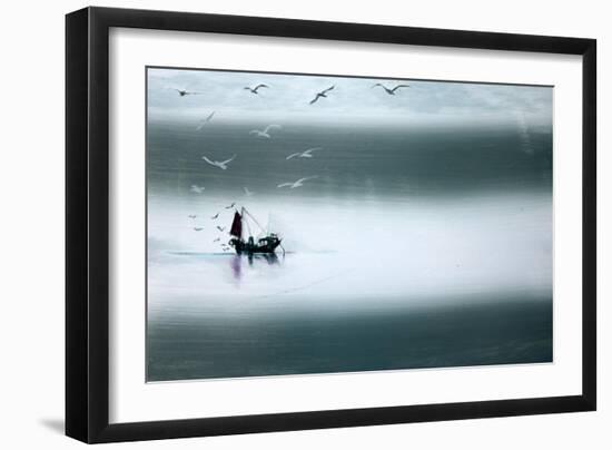 Night Fishing-Paul Powis-Framed Giclee Print