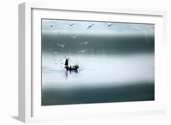 Night Fishing-Paul Powis-Framed Giclee Print