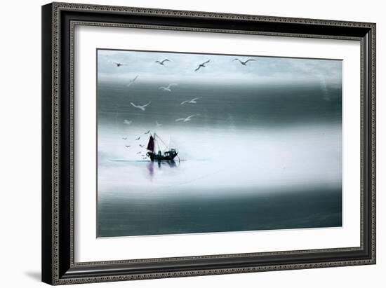 Night Fishing-Paul Powis-Framed Giclee Print