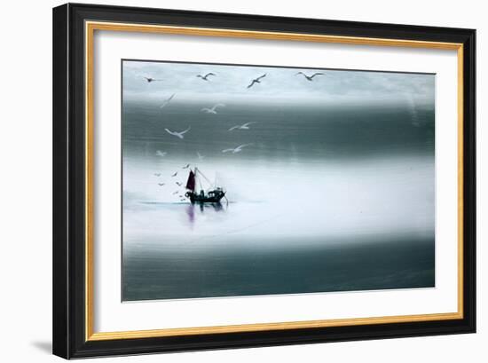 Night Fishing-Paul Powis-Framed Giclee Print