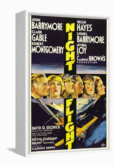 Night Flight, John Barrymore, Helen Hayes, Clark Gable, 1933-null-Framed Stretched Canvas