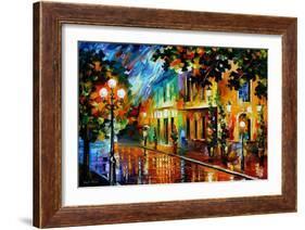 Night Flowers-Leonid Afremov-Framed Art Print