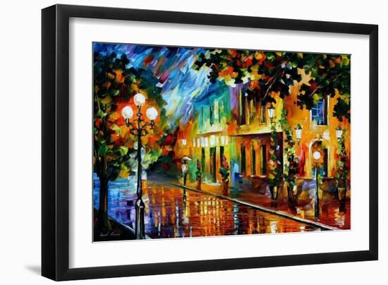 Night Flowers-Leonid Afremov-Framed Art Print