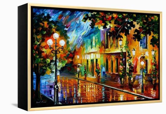 Night Flowers-Leonid Afremov-Framed Stretched Canvas