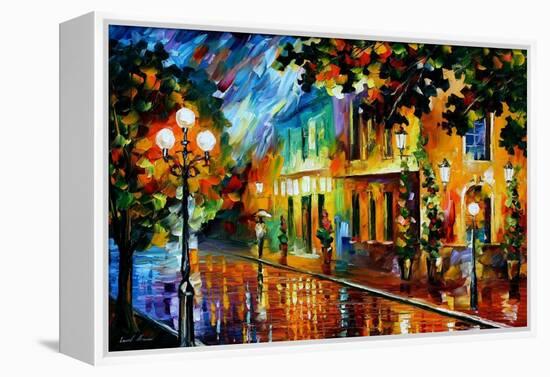 Night Flowers-Leonid Afremov-Framed Stretched Canvas