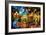 Night Flowers-Leonid Afremov-Framed Premium Giclee Print