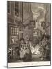 Night, from the Series "Four Times of Day", 1738-William Hogarth-Mounted Giclee Print