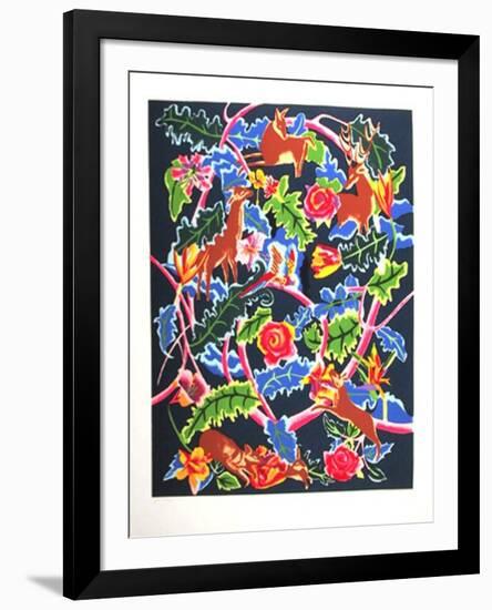 Night Garden-Linda Bastian-Framed Limited Edition