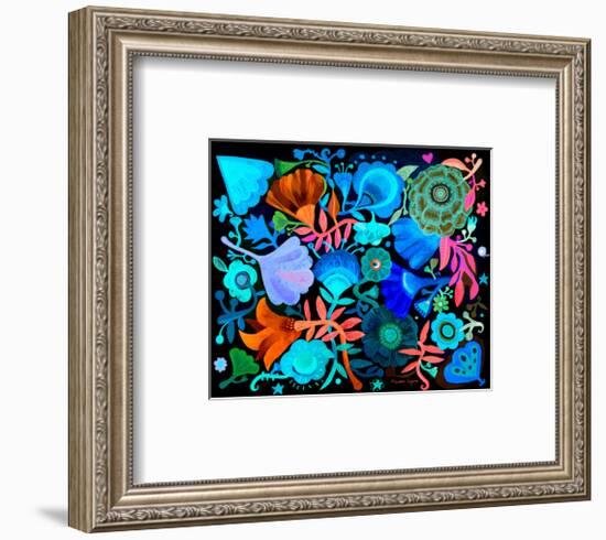 Night Garden-Mercedes Lagunas-Framed Art Print