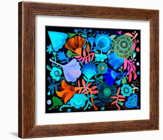 Night Garden-Mercedes Lagunas-Framed Art Print