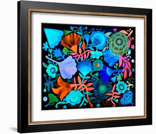 Night Garden-Mercedes Lagunas-Framed Art Print