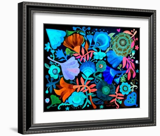 Night Garden-Mercedes Lagunas-Framed Art Print