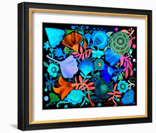 Night Garden-Mercedes Lagunas-Framed Art Print