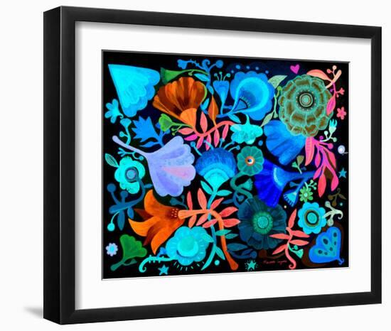 Night Garden-Mercedes Lagunas-Framed Art Print