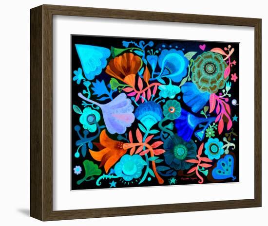 Night Garden-Mercedes Lagunas-Framed Art Print