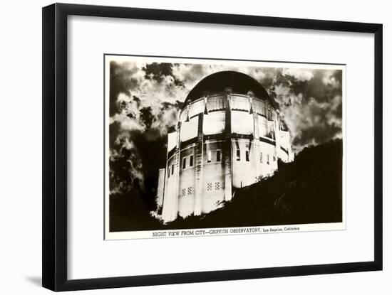 Night, Griffith Park Planetarium, Los Angeles, California-null-Framed Art Print