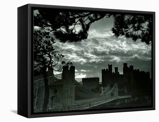 Night Hides the Scars of Seven Centuries; Conway Castle, March 1942-null-Framed Premier Image Canvas