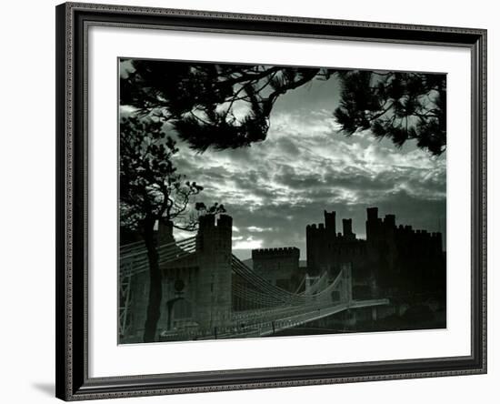 Night Hides the Scars of Seven Centuries; Conway Castle, March 1942-null-Framed Photographic Print